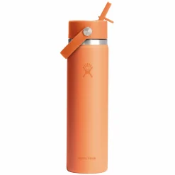 HYDRO FLASK Water Bottles^Wide Mouth Flex Straw 24 oz - Insulated Bottle with Retractable Straw Cap