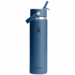 HYDRO FLASK Water Bottles^Wide Mouth Flex Straw 24 oz - Insulated Bottle with Retractable Straw Cap