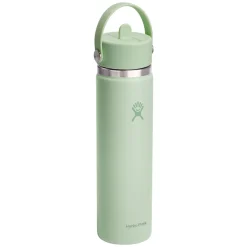 HYDRO FLASK Water Bottles^Wide Mouth Flex Straw 24 oz - Insulated Bottle with Retractable Straw Cap