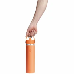 HYDRO FLASK Water Bottles^Wide Mouth Flex Straw 24 oz - Insulated Bottle with Retractable Straw Cap