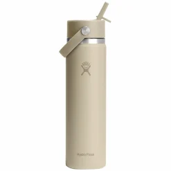 HYDRO FLASK Water Bottles^Wide Mouth Flex Straw 24 oz - Insulated Bottle with Retractable Straw Cap