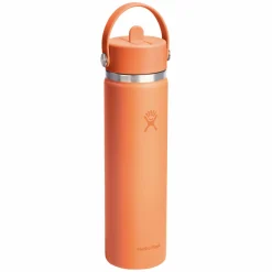 HYDRO FLASK Water Bottles^Wide Mouth Flex Straw 24 oz - Insulated Bottle with Retractable Straw Cap