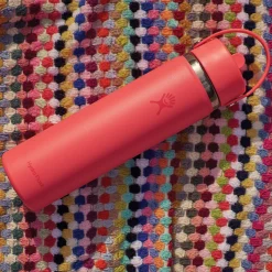 HYDRO FLASK Water Bottles^Wide Mouth Flex Straw 24 oz - Insulated Bottle with Retractable Straw Cap
