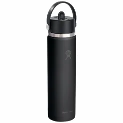 HYDRO FLASK Water Bottles^Wide Mouth Flex Straw 24 oz - Insulated Bottle with Retractable Straw Cap