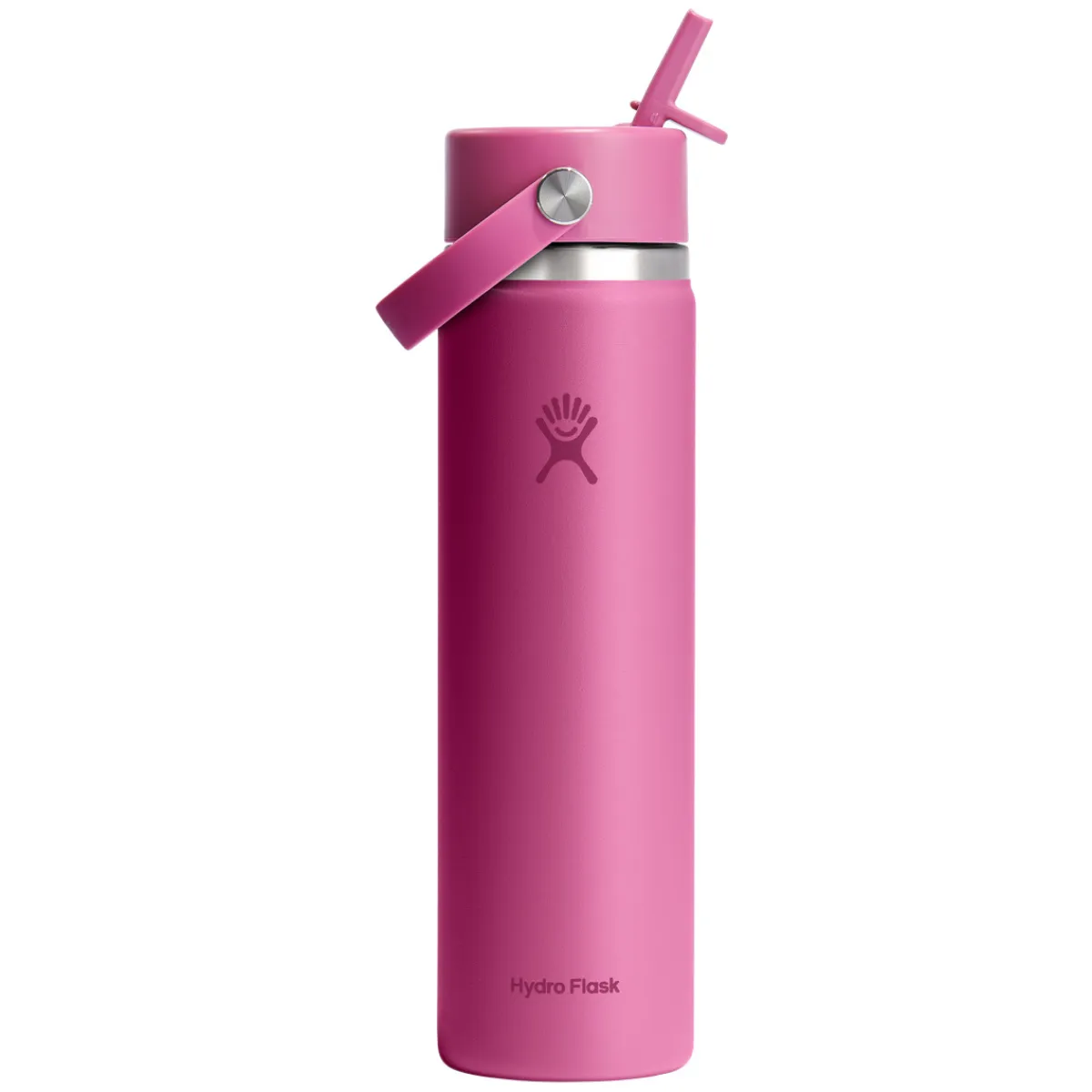 HYDRO FLASK Water Bottles^Wide Mouth Flex Straw 24 oz - Insulated Bottle with Retractable Straw Cap