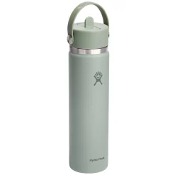 HYDRO FLASK Water Bottles^Wide Mouth Flex Straw 24 oz - Insulated Bottle with Retractable Straw Cap
