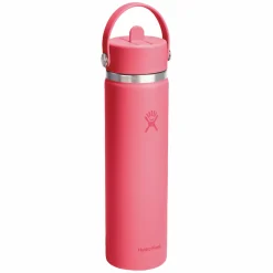 HYDRO FLASK Water Bottles^Wide Mouth Flex Straw 24 oz - Insulated Bottle with Retractable Straw Cap