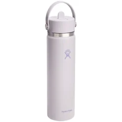 HYDRO FLASK Water Bottles^Wide Mouth Flex Straw 24 oz - Insulated Bottle with Retractable Straw Cap