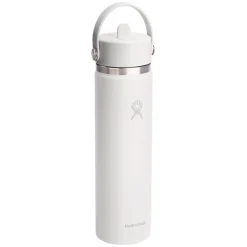 HYDRO FLASK Water Bottles^Wide Mouth Flex Straw 24 oz - Insulated Bottle with Retractable Straw Cap