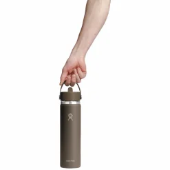 HYDRO FLASK Water Bottles^Wide Mouth Flex Straw 24 oz - Insulated Bottle with Retractable Straw Cap