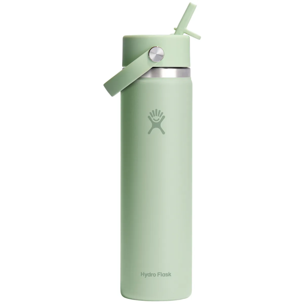 HYDRO FLASK Water Bottles^Wide Mouth Flex Straw 24 oz - Insulated Bottle with Retractable Straw Cap