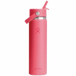 HYDRO FLASK Water Bottles^Wide Mouth Flex Straw 24 oz - Insulated Bottle with Retractable Straw Cap